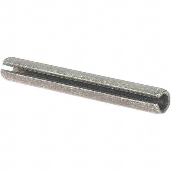 Value Collection - 7/32" Diam x 1-3/4" Long Slotted Spring Pin - Grade 1070-1090 Alloy Steel, Uncoated - USA Tool & Supply