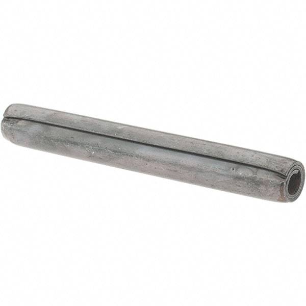 Value Collection - 3/16" Diam x 1-1/2" Long Coiled Spring Pin - Grade 1070-1090 Alloy Steel, Black Oxide Finish - USA Tool & Supply