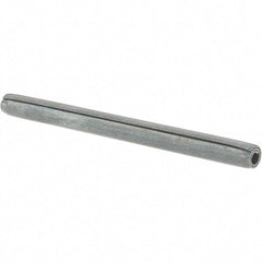 Value Collection - 3/16" Diam x 2-1/2" Long Coiled Spring Pin - Grade 1070-1090 Alloy Steel, Black Oxide Finish - USA Tool & Supply