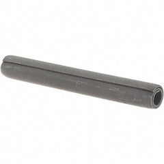 Value Collection - 7/32" Diam x 1-3/4" Long Coiled Spring Pin - Grade 1070-1090 Alloy Steel, Black Oxide Finish - USA Tool & Supply