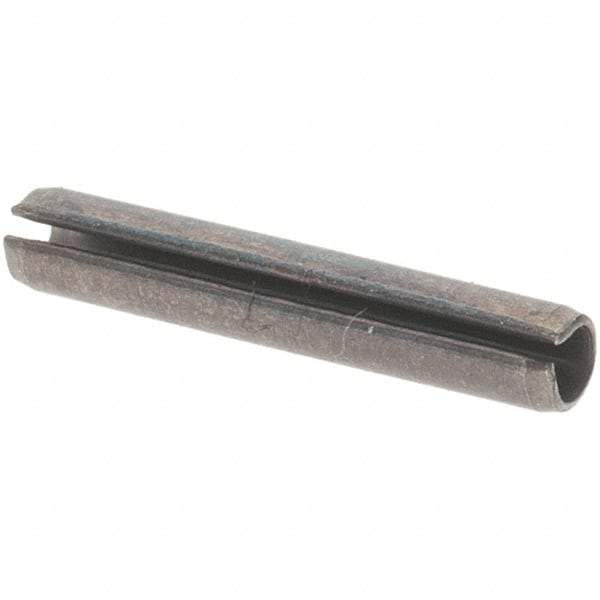 Value Collection - 1/16" Diam x 3/8" Long Slotted Spring Pin - Grade 1070-1090 Alloy Steel, Black Oxide Finish - USA Tool & Supply