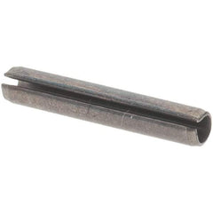 Value Collection - 1/16" Diam x 3/8" Long Slotted Spring Pin - Grade 1070-1090 Alloy Steel, Black Oxide Finish - USA Tool & Supply
