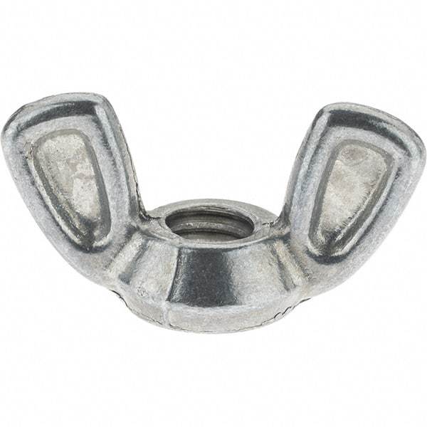 Value Collection - 5/16-18 UNC, Zinc Plated, Alloy Steel Type 1 Wing Nut - 1-7/32" Wing Span, 5/8" Wing Span - USA Tool & Supply