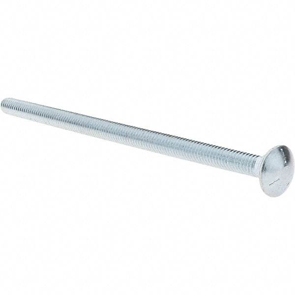 Value Collection - 5/16-18 UNC 6" Length Under Head, Standard Square Neck, Carriage Bolt - Grade 5 Steel, Zinc-Plated Finish - USA Tool & Supply