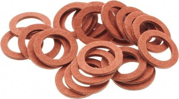 Value Collection - Vulcanized Fibre Standard Flat Washer - 1/2" ID x 3/4" OD, 0.062" Thick, Plain Finish - USA Tool & Supply
