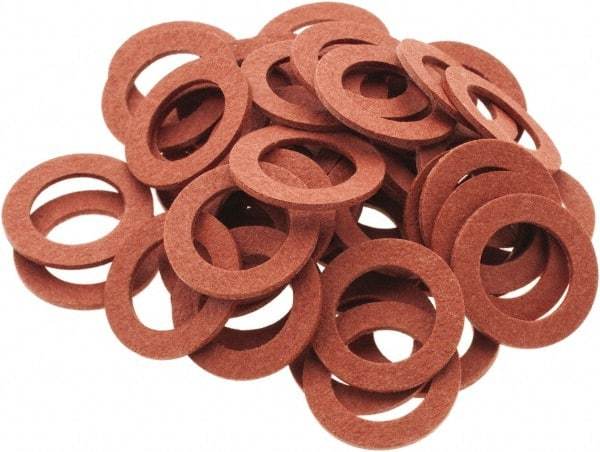 Value Collection - Vulcanized Fibre Standard Flat Washer - 0.312" ID x 1/2" OD, 0.031" Thick, Plain Finish - USA Tool & Supply