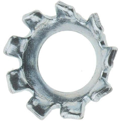Value Collection - #6 Screw, Steel Countersunk External Tooth Lock Washer - Zinc-Plated, Grade 2 - USA Tool & Supply