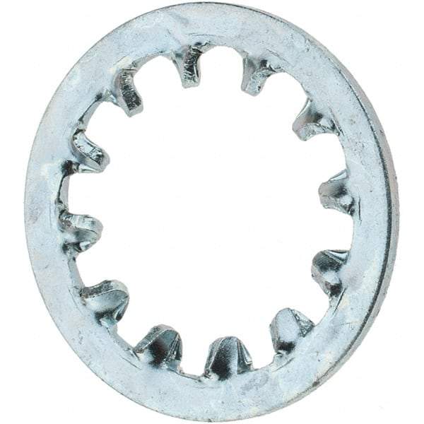 Value Collection - 1/2" Screw, Steel Internal Tooth Lock Washer - Zinc-Plated, Grade 2 - USA Tool & Supply