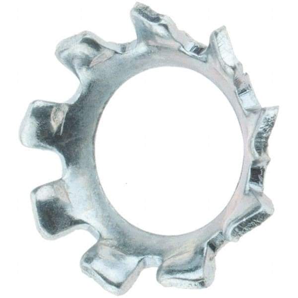 Value Collection - #10 Screw, Steel Countersunk External Tooth Lock Washer - Zinc-Plated, Grade 2 - USA Tool & Supply