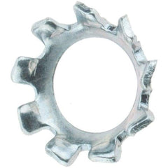 Value Collection - #10 Screw, Steel Countersunk External Tooth Lock Washer - Zinc-Plated, Grade 2 - USA Tool & Supply