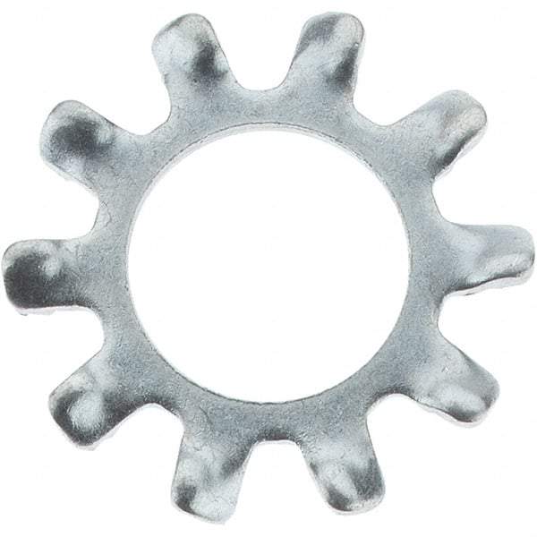 Value Collection - 1/4" Screw, Steel External Tooth Lock Washer - Zinc-Plated, Grade 2 - USA Tool & Supply