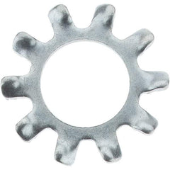 Value Collection - 1/4" Screw, Steel External Tooth Lock Washer - Zinc-Plated, Grade 2 - USA Tool & Supply