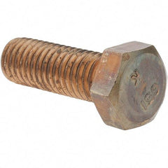 Value Collection - 1/2-13 UNC, 1-1/2" Length Under Head Hex Head Cap Screw - Silicon Bronze, 3/4" Hex - USA Tool & Supply