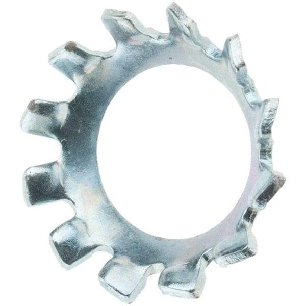 Value Collection - 1/4" Screw, Steel Countersunk External Tooth Lock Washer - Zinc-Plated, Grade 2 - USA Tool & Supply
