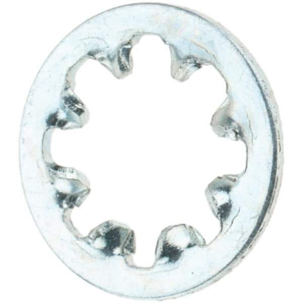 Value Collection - #8 Screw, Steel Internal Tooth Lock Washer - Zinc-Plated, Grade 2 - USA Tool & Supply