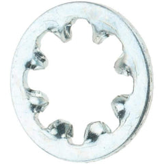 Value Collection - #8 Screw, Steel Internal Tooth Lock Washer - Zinc-Plated, Grade 2 - USA Tool & Supply