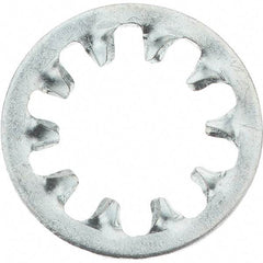 Made in USA - 5/16" Screw, Steel Internal Tooth Lock Washer - Zinc-Plated, Grade 2 - USA Tool & Supply