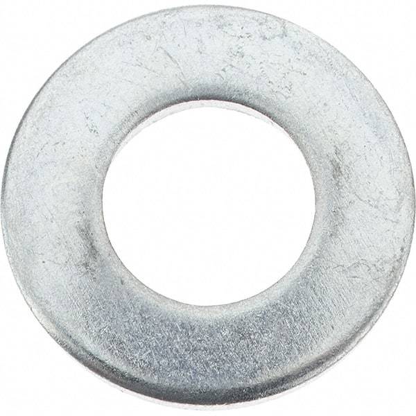 Value Collection - 5/16" Screw, Steel SAE Flat Washer - 11/32" ID x 11/16" OD, 1/16" Thick, Zinc-Plated Finish - USA Tool & Supply