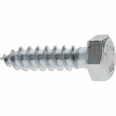 Value Collection - 5/16 Screw, 1-1/4" Length Under Head, Steel, Hex Head Lag Screw - Zinc-Plated, Grade 2 - USA Tool & Supply