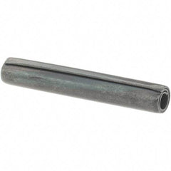 Value Collection - 5/32" Diam x 1" Long Coiled Spring Pin - Grade 1070-1090 Alloy Steel, Black Oxide Finish - USA Tool & Supply