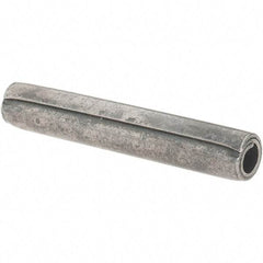 Value Collection - 7/32" Diam x 1-3/8" Long Coiled Spring Pin - Grade 1070-1090 Alloy Steel, Uncoated - USA Tool & Supply
