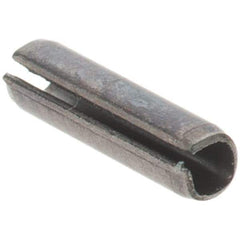 Value Collection - 1/16" Diam x 1/4" Long Slotted Spring Pin - Grade 1070-1090 Alloy Steel, Black Oxide Finish - USA Tool & Supply