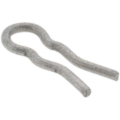 Value Collection - 3/32" Groove, 23/64" Long, Plain Spring Steel Hair Pin Clip - 1/16" Clip Diam, 0.026" Shaft Diam, Grade 2 - USA Tool & Supply