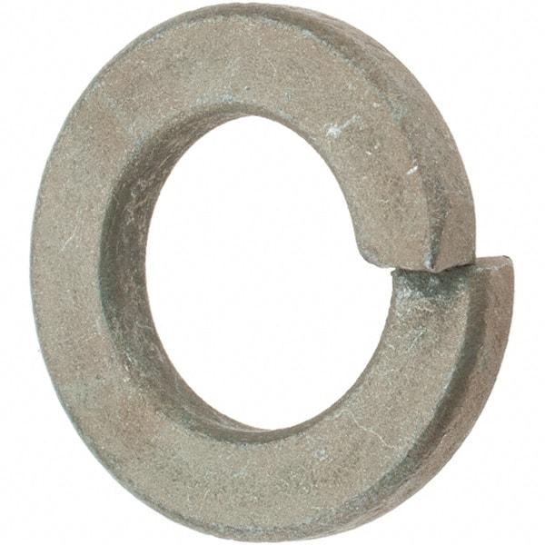 Value Collection - 7/16", 0.109" Thick Split Lock Washer - AISI 4037 Alloy Steel, Zinc Yellow Dichromate Finish, 0.44" Min ID, 0.45" Max ID, 0.776" Max OD - USA Tool & Supply