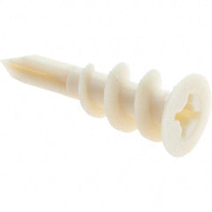 Value Collection - 3/8 to 5/8" Thick, Self Drilling Drywall & Hollow Wall Anchor - Nylon, Use with Wallboard - USA Tool & Supply