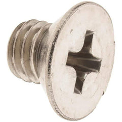 Value Collection - #10-32 UNC, 1/4" OAL Phillips Drive Machine Screw - Oval Head, Grade 18-8 Stainless Steel, Uncoated, Without Washer - USA Tool & Supply