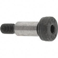 Value Collection - 8mm Shoulder Diam x 16mm Shoulder Length, M6x1 Metric Coarse, Hex Socket Shoulder Screw - 12.9 Alloy Steel, Uncoated, 5.32 to 5.5mm Head Height x 12.73 to 13mm Head Diam - USA Tool & Supply