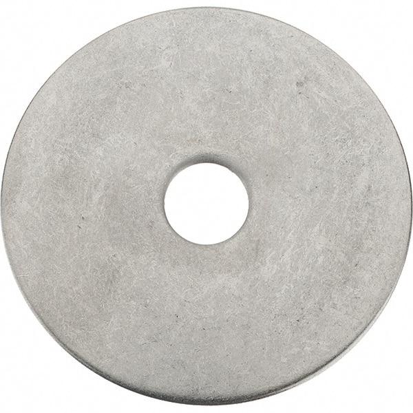 Value Collection - 3/8" Screw, Grade 18-8 Stainless Steel Fender Flat Washer - 25/64" ID x 2" OD - USA Tool & Supply
