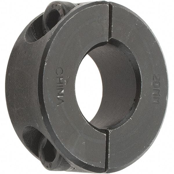 Value Collection - 20mm Bore, Steel, Two Piece Shaft Collar - 1-5/8" Outside Diam - USA Tool & Supply