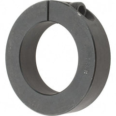 Value Collection - 1-13/16" Bore, Steel, One Piece One Piece Split Shaft Collar - 2-7/8" Outside Diam, 11/16" Wide - USA Tool & Supply