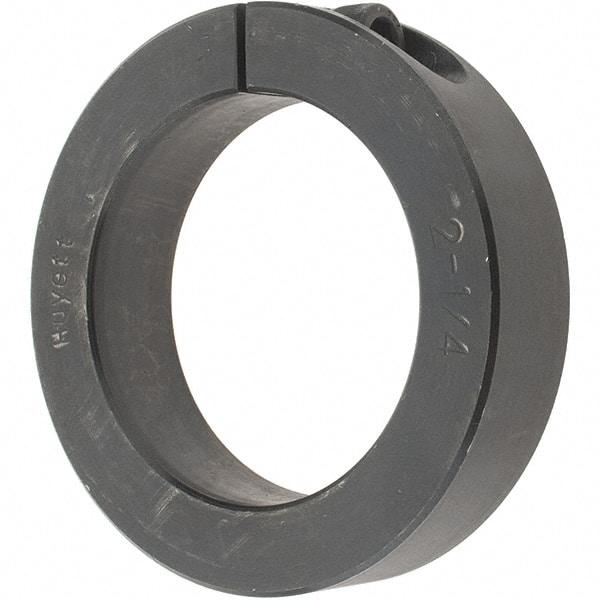 Value Collection - 2-1/4" Bore, Steel, One Piece Clamp Collar - 3-1/4" Outside Diam, 3/4" Wide - USA Tool & Supply