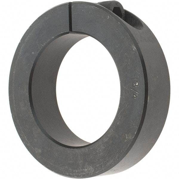 Value Collection - 1-3/4" Bore, Steel, One Piece Clamp Collar - 2-3/4" Outside Diam, 11/16" Wide - USA Tool & Supply