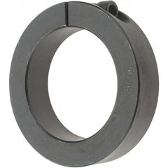 Value Collection - 2-5/16" Bore, Steel, One Piece One Piece Split Shaft Collar - 3-1/2" Outside Diam, 3/4" Wide - USA Tool & Supply