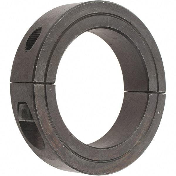Value Collection - 2-5/16" Bore, Steel, Two Piece Two Piece Split Shaft Collar - 3-1/2" Outside Diam, 3/4" Wide - USA Tool & Supply