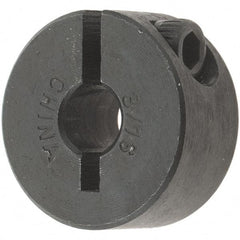 Value Collection - 3/16" Bore, Steel, One Piece Clamp Collar - 11/16" Outside Diam, 5/16" Wide - USA Tool & Supply