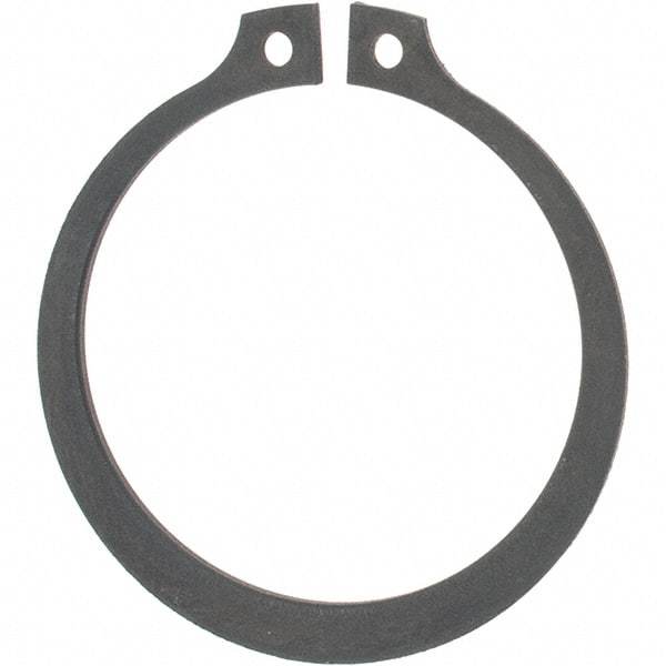 Rotor Clip - 42.5mm Groove Diam, 45mm Shaft Diam, Phosphate Spring Steel, Snap External Retaining Rings - 1.85mm Groove Width, 1.25mm Groove Depth, 1.75mm Ring Thickness, Grade DIN I7221 _ I7223 - USA Tool & Supply