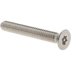 Value Collection - #8-32 UNC Pin In Torx Flat Socket Cap Screw - USA Tool & Supply