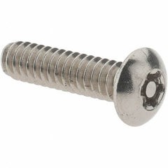 Value Collection - #10-24 UNC Pin In Torx Drive, Button Screw - Grade 18-8 Stainless Steel, Uncoated, 3/4" Length Under Head - USA Tool & Supply