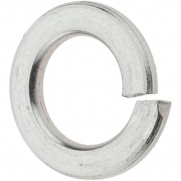 Value Collection - M10, 10.2mm ID, 18.1mm OD, 2.2mm Thick Split Lock Washer - 316 Austenitic Grade A4 Stainless Steel, Uncoated, 10.2mm Min ID, 10.7mm Max ID, 18.1mm Max OD - USA Tool & Supply