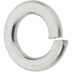 Value Collection - M10, 10.2mm ID, 18.1mm OD, 2.2mm Thick Split Lock Washer - 316 Austenitic Grade A4 Stainless Steel, Uncoated, 10.2mm Min ID, 10.7mm Max ID, 18.1mm Max OD - USA Tool & Supply