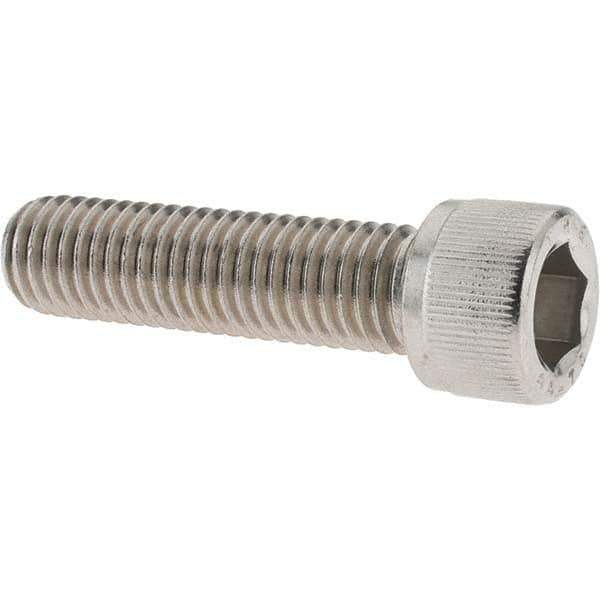 Value Collection - M12x1.75 Metric Coarse Hex Socket Drive, Socket Cap Screw - Grade 316 & Austenitic A4 Stainless Steel, Uncoated, Partially Threaded, 45mm Length Under Head - USA Tool & Supply