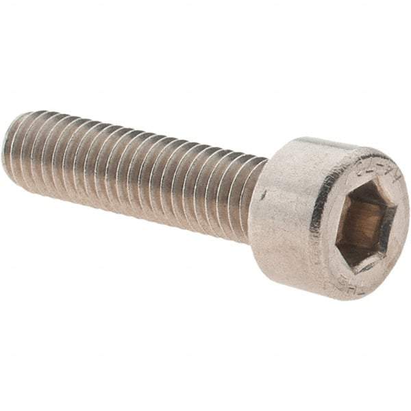 Value Collection - M5x0.80 Metric Coarse Hex Socket Drive, Socket Cap Screw - Grade 316 & Austenitic A4 Stainless Steel, Uncoated, Fully Threaded, 20mm Length Under Head - USA Tool & Supply