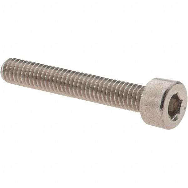 Value Collection - M4x0.70 Metric Coarse Hex Socket Drive, Socket Cap Screw - Grade 316 & Austenitic A4 Stainless Steel, Uncoated, Partially Threaded, 25mm Length Under Head - USA Tool & Supply