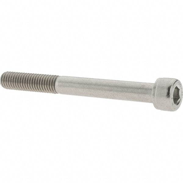 Value Collection - M8x1.25 Metric Coarse Hex Socket Drive, Socket Cap Screw - Grade 18-8 & Austenitic A2 Stainless Steel, Uncoated, Partially Threaded, 75mm Length Under Head - USA Tool & Supply