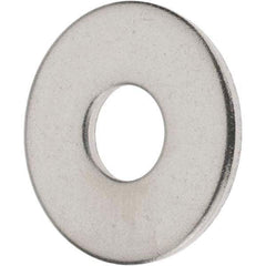 Value Collection - M10 Screw, Grade 18-8 Stainless Steel Fender Flat Washer - 10.5mm ID x 30mm OD, Plain Finish - USA Tool & Supply