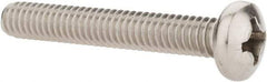 Value Collection - #12-24 UNC, 1-1/2" Length Under Head Phillips Drive Machine Screw - Pan Head, Grade 18-8 Stainless Steel, Uncoated, Without Washer - USA Tool & Supply